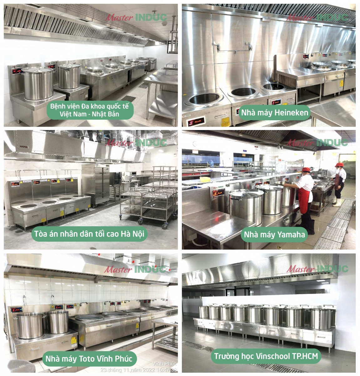 Dự án lắp đặt bếp hầm điện từ MasterINDUC